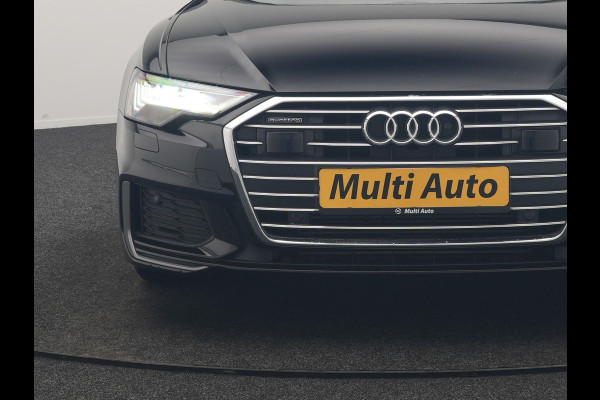 Audi A6 Avant 50 TFSI e Quattro S Line PHEV 300pk Dealer O.H | SOH 95,2% | Trekhaak Af Fabriek | Adaptive Cruise | Camera | Matrix LED | Lederen Sportstoelen Verwarmd | Sfeerverlichting | Apple Carplay | DAB | Navigatie | Virtual | 19"L.M | Plug In Hybrid |