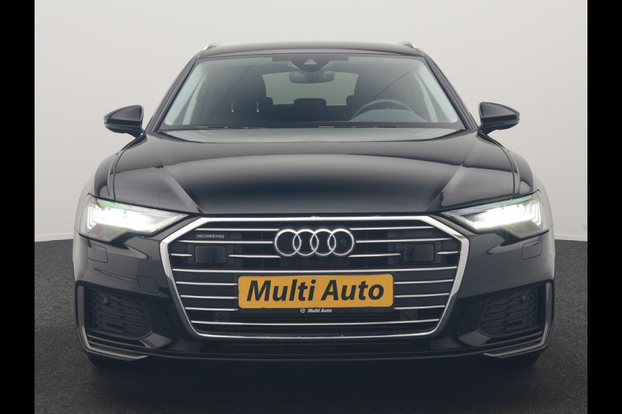 Audi A6 Avant 50 TFSI e Quattro S Line PHEV 300pk Dealer O.H | SOH 95,2% | Trekhaak Af Fabriek | Adaptive Cruise | Camera | Matrix LED | Lederen Sportstoelen Verwarmd | Sfeerverlichting | Apple Carplay | DAB | Navigatie | Virtual | 19"L.M | Plug In Hybrid |