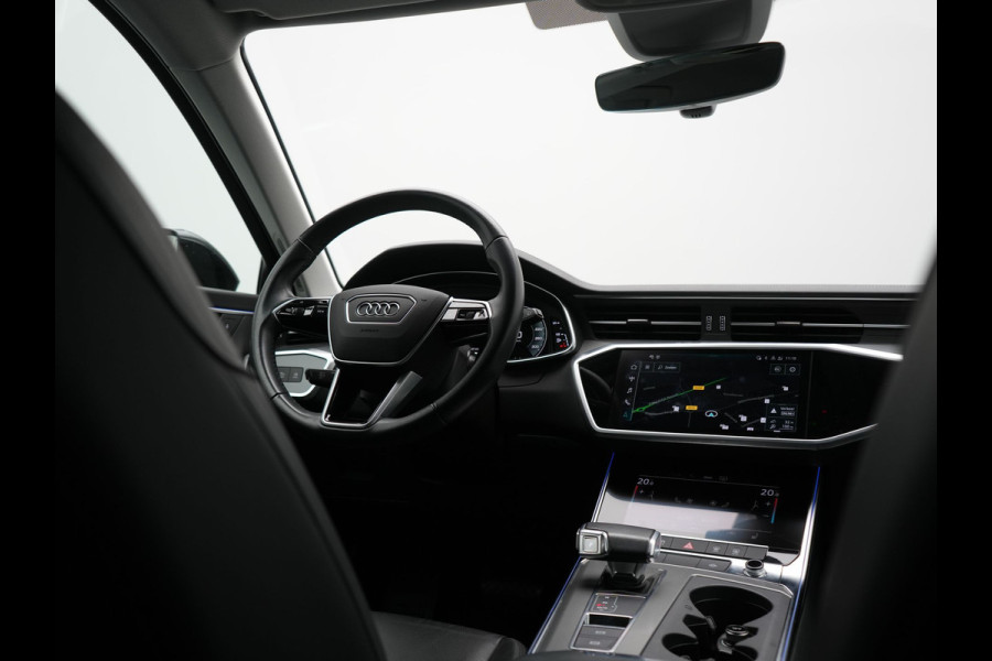 Audi A6 Avant 50 TFSI e Quattro S Line PHEV 300pk Dealer O.H | SOH 95,2% | Trekhaak Af Fabriek | Adaptive Cruise | Camera | Matrix LED | Lederen Sportstoelen Verwarmd | Sfeerverlichting | Apple Carplay | DAB | Navigatie | Virtual | 19"L.M | Plug In Hybrid |