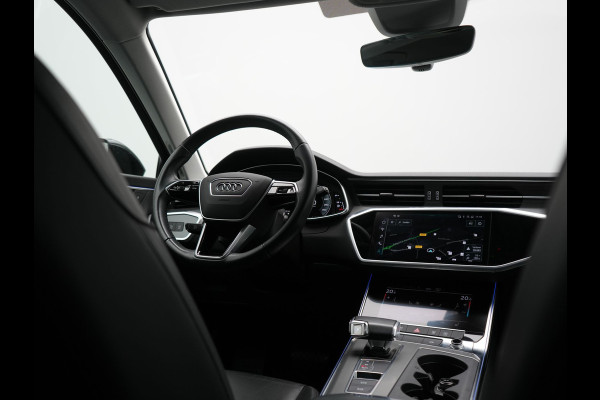 Audi A6 Avant 50 TFSI e Quattro S Line PHEV 300pk Dealer O.H | SOH 95,2% | Trekhaak Af Fabriek | Adaptive Cruise | Camera | Matrix LED | Lederen Sportstoelen Verwarmd | Sfeerverlichting | Apple Carplay | DAB | Navigatie | Virtual | 19"L.M | Plug In Hybrid |