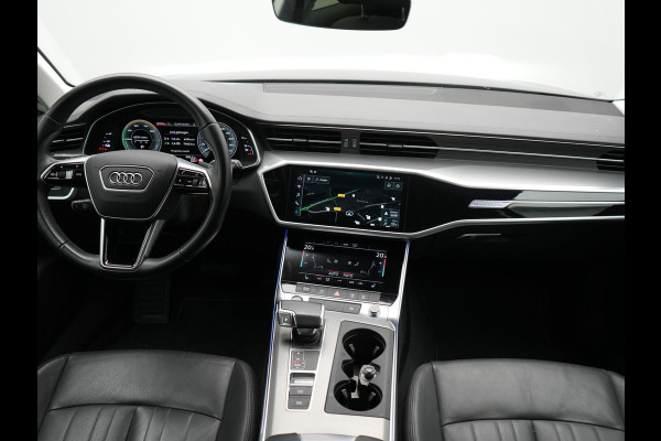 Audi A6 Avant 50 TFSI e Quattro S Line PHEV 300pk Dealer O.H | SOH 95,2% | Trekhaak Af Fabriek | Adaptive Cruise | Camera | Matrix LED | Lederen Sportstoelen Verwarmd | Sfeerverlichting | Apple Carplay | DAB | Navigatie | Virtual | 19"L.M | Plug In Hybrid |