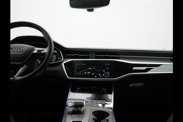 Audi A6 Avant 50 TFSI e Quattro S Line PHEV 300pk Dealer O.H | SOH 95,2% | Trekhaak Af Fabriek | Adaptive Cruise | Camera | Matrix LED | Lederen Sportstoelen Verwarmd | Sfeerverlichting | Apple Carplay | DAB | Navigatie | Virtual | 19"L.M | Plug In Hybrid |