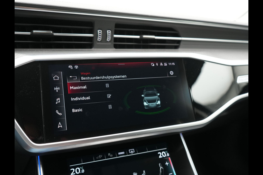 Audi A6 Avant 50 TFSI e Quattro S Line PHEV 300pk Dealer O.H | SOH 95,2% | Trekhaak Af Fabriek | Adaptive Cruise | Camera | Matrix LED | Lederen Sportstoelen Verwarmd | Sfeerverlichting | Apple Carplay | DAB | Navigatie | Virtual | 19"L.M | Plug In Hybrid |