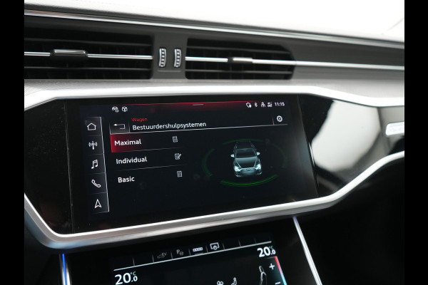Audi A6 Avant 50 TFSI e Quattro S Line PHEV 300pk Dealer O.H | SOH 95,2% | Trekhaak Af Fabriek | Adaptive Cruise | Camera | Matrix LED | Lederen Sportstoelen Verwarmd | Sfeerverlichting | Apple Carplay | DAB | Navigatie | Virtual | 19"L.M | Plug In Hybrid |