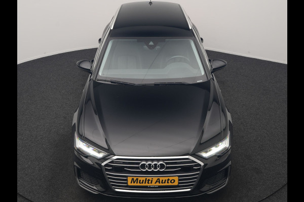 Audi A6 Avant 50 TFSI e Quattro S Line PHEV 300pk Dealer O.H | SOH 95,2% | Trekhaak Af Fabriek | Adaptive Cruise | Camera | Matrix LED | Lederen Sportstoelen Verwarmd | Sfeerverlichting | Apple Carplay | DAB | Navigatie | Virtual | 19"L.M | Plug In Hybrid |