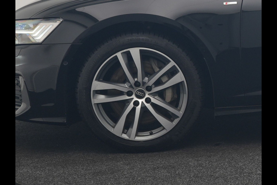 Audi A6 Avant 50 TFSI e Quattro S Line PHEV 300pk Dealer O.H | SOH 95,2% | Trekhaak Af Fabriek | Adaptive Cruise | Camera | Matrix LED | Lederen Sportstoelen Verwarmd | Sfeerverlichting | Apple Carplay | DAB | Navigatie | Virtual | 19"L.M | Plug In Hybrid |