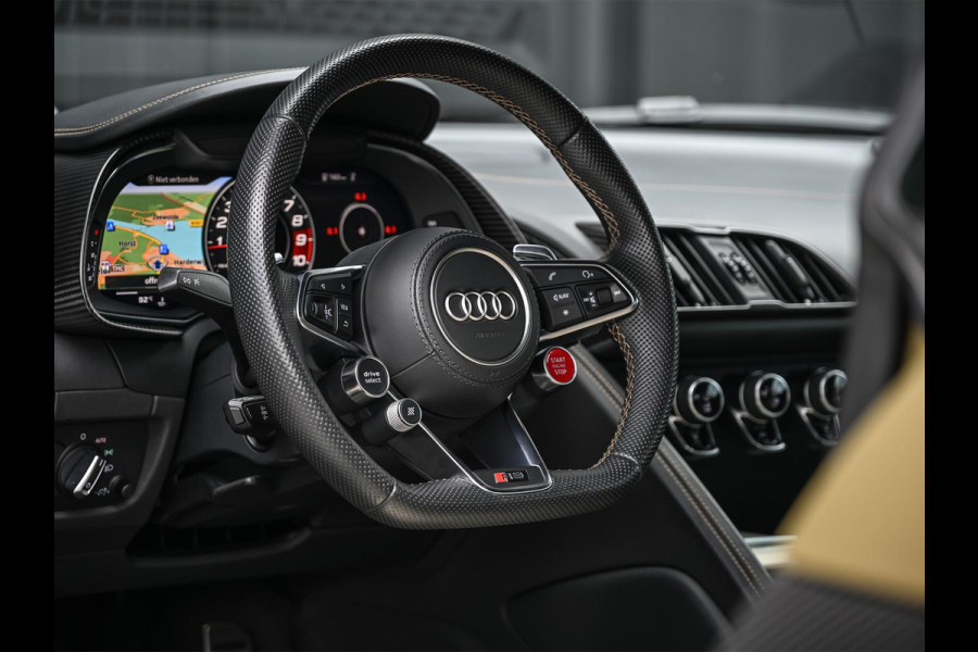 Audi R8 5.2 performance quattro | Audi Exclusive | Ceramic | B&O | Carbon Exterieur | Alcantara Hemel | Carbon Interieur | Laser | Camera | Memory Seat | Keyless Entry | Magnetic Ride | Dynamic Steering |
