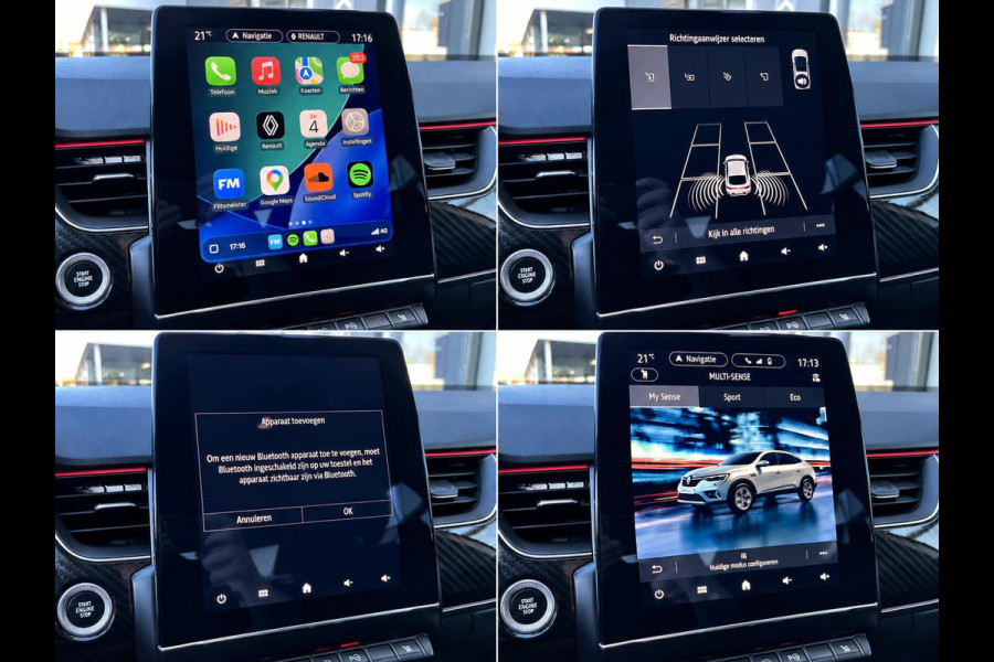 Renault Arkana 1.6 E-Tech Hybrid 145 R.S. Line Full LED BOSE Premium Audio Leder Stoelverwarming Carplay Navi PDC VA + Camera