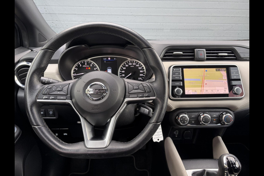 Nissan Micra 1.0 IG-T N-Design ✓Carplay✓Trekhaak✓Navi✓Airco✓Cruise✓Rijstrooksensor✓Pdc✓Lm velgen✓4 Elekt Ramen✓Zeer Zuinig✓Weinig km✓N.A.P✓Apk tot 04-2027
