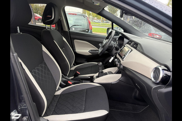 Nissan Micra 1.0 IG-T N-Design ✓Carplay✓Trekhaak✓Navi✓Airco✓Cruise✓Rijstrooksensor✓Pdc✓Lm velgen✓4 Elekt Ramen✓Zeer Zuinig✓Weinig km✓N.A.P✓Apk tot 04-2027