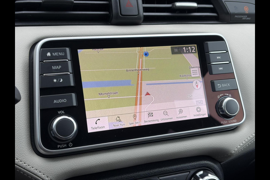 Nissan Micra 1.0 IG-T N-Design ✓Carplay✓Trekhaak✓Navi✓Airco✓Cruise✓Rijstrooksensor✓Pdc✓Lm velgen✓4 Elekt Ramen✓Zeer Zuinig✓Weinig km✓N.A.P✓Apk tot 04-2027