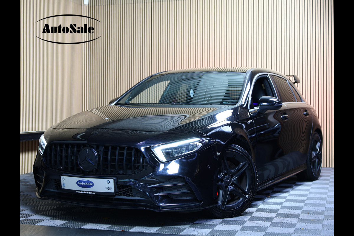 Mercedes-Benz A-Klasse AMG 35 4MATIC PANO NAVI CAMERA VIRTUAL CRUISE CLIMA SFEER STOELVW BT '19