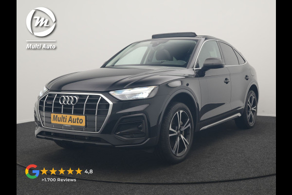 Audi Q5 Sportback 50 TFSI e Advanced edition PHEV 300pk Dealer O.H | SOH 94% | Panodak | Camera | Sportstoelen Verwarmd | Cruise Control | Navigatie | DAB | Virtual | 20"L.M | Plug In Hybrid |