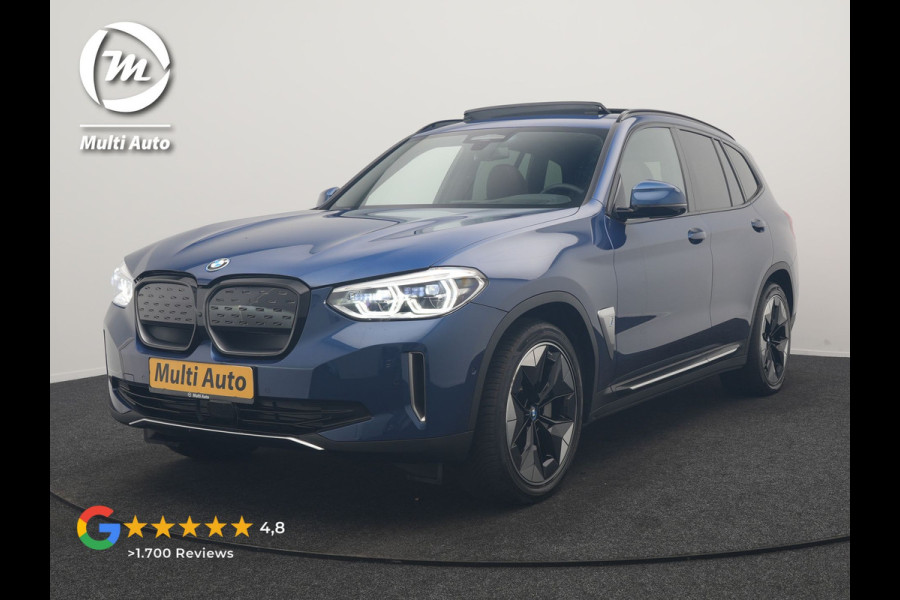 BMW iX3 High Executive 80 kWh 286pk Dealer O.H | Panodak | Head Up | Adaptive Cruise | 360 Camera | Harman / Kardon | Lederen Sportstoelen Memory & Verwarmd | Keyless | Apple Carplay | Blis | Sfeerverlichting | DAB | Navigatie | 20"L.M |