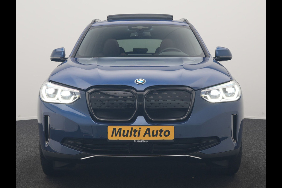 BMW iX3 High Executive 80 kWh 286pk Dealer O.H | Panodak | Head Up | Adaptive Cruise | 360 Camera | Harman / Kardon | Lederen Sportstoelen Memory & Verwarmd | Keyless | Apple Carplay | Blis | Sfeerverlichting | DAB | Navigatie | 20"L.M |
