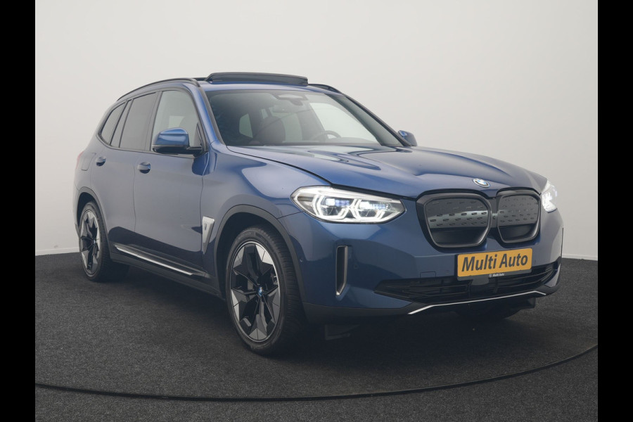 BMW iX3 High Executive 80 kWh 286pk Dealer O.H | Panodak | Head Up | Adaptive Cruise | 360 Camera | Harman / Kardon | Lederen Sportstoelen Memory & Verwarmd | Keyless | Apple Carplay | Blis | Sfeerverlichting | DAB | Navigatie | 20"L.M |