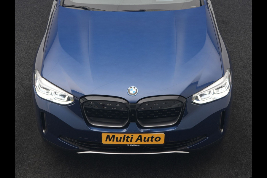 BMW iX3 High Executive 80 kWh 286pk Dealer O.H | Panodak | Head Up | Adaptive Cruise | 360 Camera | Harman / Kardon | Lederen Sportstoelen Memory & Verwarmd | Keyless | Apple Carplay | Blis | Sfeerverlichting | DAB | Navigatie | 20"L.M |
