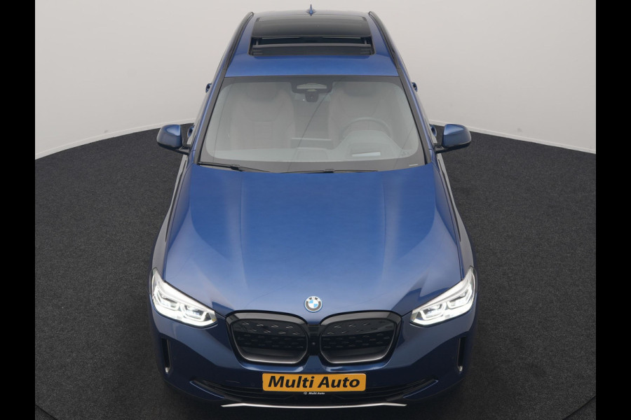 BMW iX3 High Executive 80 kWh 286pk Dealer O.H | Panodak | Head Up | Adaptive Cruise | 360 Camera | Harman / Kardon | Lederen Sportstoelen Memory & Verwarmd | Keyless | Apple Carplay | Blis | Sfeerverlichting | DAB | Navigatie | 20"L.M |