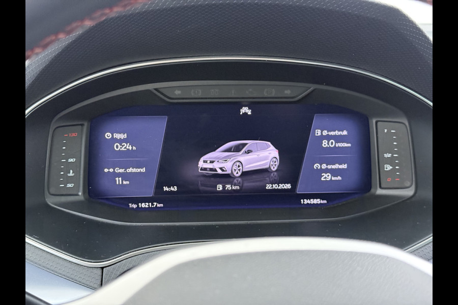 Seat Ibiza 1.0TSI 5Drs FR Adap.Cruise Camera Stoelverwarming Virtual Cockpit Ecc Navi Apple Carplay/Android Auto Business Intense Lmv Led Pdc Isofix DAB Licht-/regensensor Origineel Nederlandse Auto
