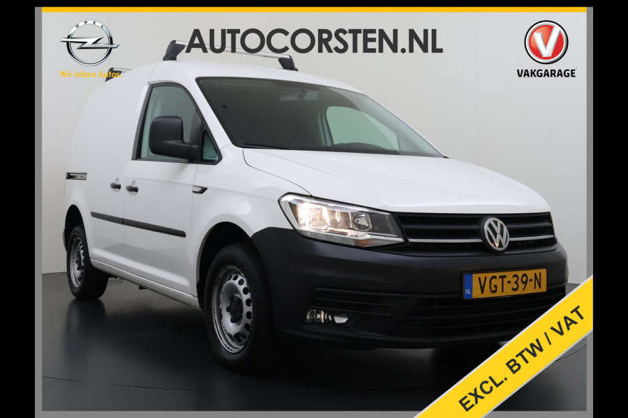 Volkswagen Caddy 2.0TDI Trekhaak Navi Euro 6 Airco Apple Carplay/Android Auto Cruise Control Bluetooth L1H1 BMT Trendline Betonplex Vloer Laden Schuifdeur Wandbetimmering 1.400KG Trekgewicht 1e Eigenaar