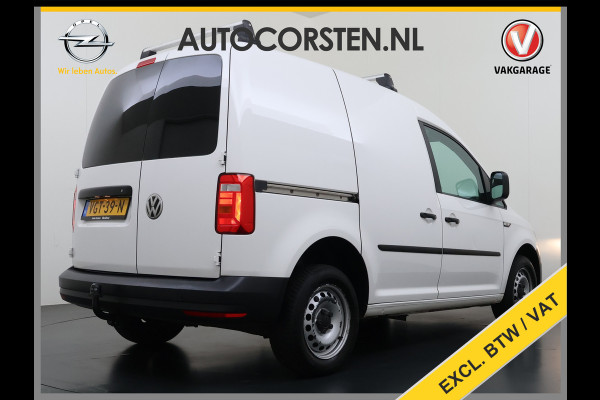 Volkswagen Caddy 2.0TDI Trekhaak Navi Euro 6 Airco Apple Carplay/Android Auto Cruise Control Bluetooth L1H1 BMT Trendline Betonplex Vloer Laden Schuifdeur Wandbetimmering 1.400KG Trekgewicht 1e Eigenaar