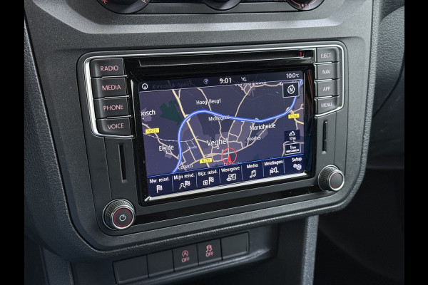 Volkswagen Caddy 2.0TDI Trekhaak Navi Euro 6 Airco Apple Carplay/Android Auto Cruise Control Bluetooth L1H1 BMT Trendline Betonplex Vloer Laden Schuifdeur Wandbetimmering 1.400KG Trekgewicht 1e Eigenaar