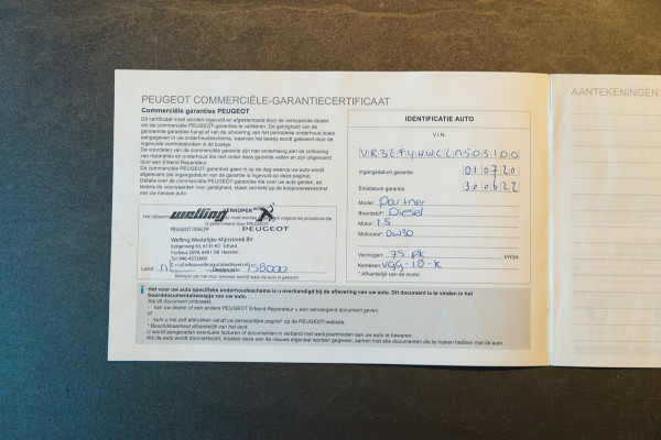 Peugeot Partner 1.5 BlueHDI Pro I Trekhaak I imperial I dealer onderhouden I