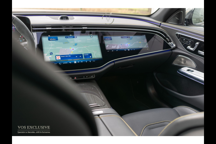 Mercedes-Benz E-Klasse AMG 53 4M Edition 1 Full Carbon in- en exterieur|Bumester 4D|Schaalstoelen|Keyless|Stoelkoeling|ACC|Performance Sound|360°Camera|Superscreen