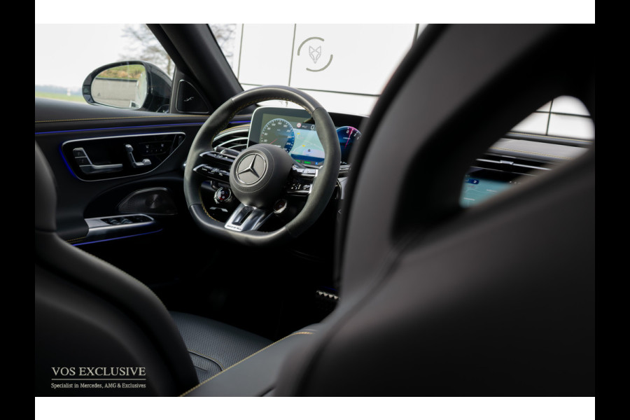 Mercedes-Benz E-Klasse AMG 53 4M Edition 1 Full Carbon in- en exterieur|Bumester 4D|Schaalstoelen|Keyless|Stoelkoeling|ACC|Performance Sound|360°Camera|Superscreen