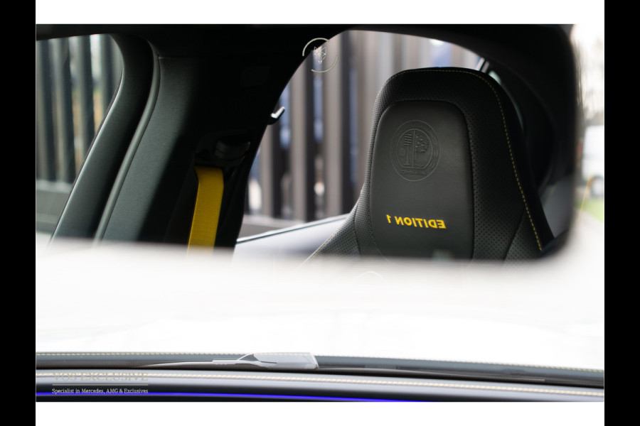 Mercedes-Benz E-Klasse AMG 53 4M Edition 1 Full Carbon in- en exterieur|Bumester 4D|Schaalstoelen|Keyless|Stoelkoeling|ACC|Performance Sound|360°Camera|Superscreen