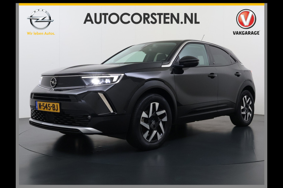Opel Mokka-e 136PK Automaat Adap.Cruise Warmtepomp Leder 360°Camera Stoelverwarming Navi Android Auto Apple Carplay 50kWh SOH 87% Business El Ecc Privacy Glas Led Isofix DAB Bluetooth Lmv 17" Regen-Lichtsensor Lane Assist 1e Eigenaar Dealeronderhouden Origineel Nederlandse Auto