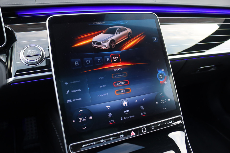 Mercedes-Benz S-Klasse AMG 63 S E Performance | 802pk | Achterasbesturing | Distronic+ | HUD | Chauffeurspakket | Entertainmentpakket Achter | Stoelventilatie V+A | Vlakkenverwarming | Zonweringspakket |