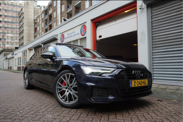 Audi A6 Avant 55 TFSI e quattro Pro Line S Competition Aut7 Black Optic Pano | 360 | Trekhaak | B&O | Adaptive + Lane | 20inch | HUD | Softclose |