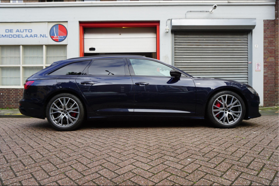 Audi A6 Avant 55 TFSI e quattro Pro Line S Competition Aut7 Black Optic Pano | 360 | Trekhaak | B&O | Adaptive + Lane | 20inch | HUD | Softclose |