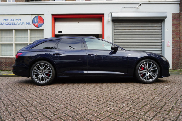 Audi A6 Avant 55 TFSI e quattro Pro Line S Competition Aut7 Black Optic Pano | 360 | Trekhaak | B&O | Adaptive + Lane | 20inch | HUD | Softclose |