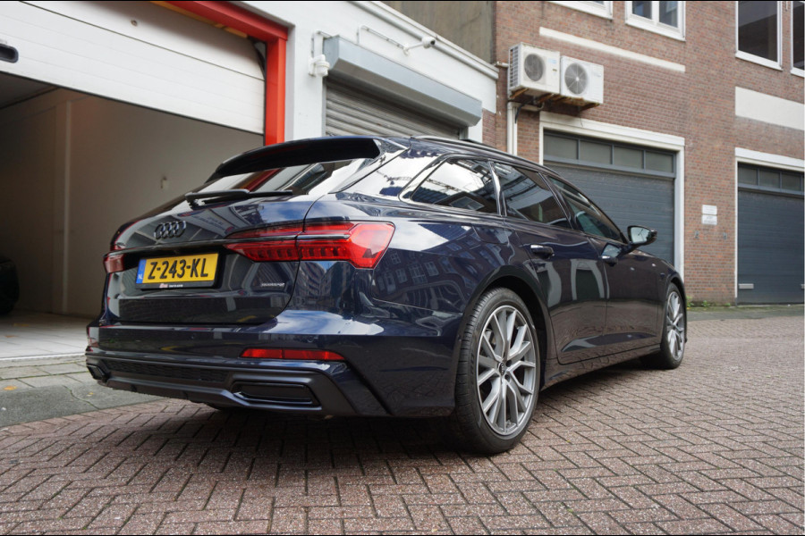 Audi A6 Avant 55 TFSI e quattro Pro Line S Competition Aut7 Black Optic Pano | 360 | Trekhaak | B&O | Adaptive + Lane | 20inch | HUD | Softclose |