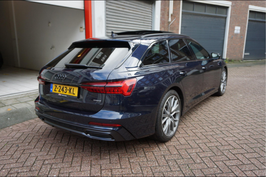 Audi A6 Avant 55 TFSI e quattro Pro Line S Competition Aut7 Black Optic Pano | 360 | Trekhaak | B&O | Adaptive + Lane | 20inch | HUD | Softclose |