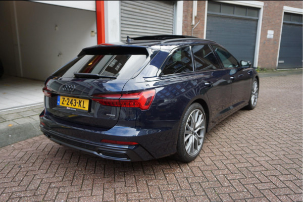 Audi A6 Avant 55 TFSI e quattro Pro Line S Competition Aut7 Black Optic Pano | 360 | Trekhaak | B&O | Adaptive + Lane | 20inch | HUD | Softclose |