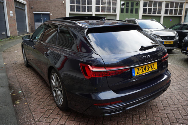 Audi A6 Avant 55 TFSI e quattro Pro Line S Competition Aut7 Black Optic Pano | 360 | Trekhaak | B&O | Adaptive + Lane | 20inch | HUD | Softclose |