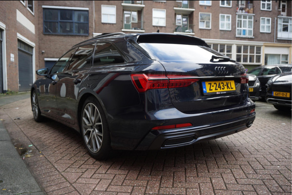 Audi A6 Avant 55 TFSI e quattro Pro Line S Competition Aut7 Black Optic Pano | 360 | Trekhaak | B&O | Adaptive + Lane | 20inch | HUD | Softclose |
