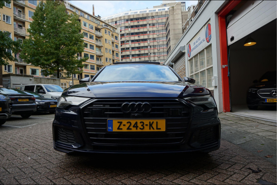 Audi A6 Avant 55 TFSI e quattro Pro Line S Competition Aut7 Black Optic Pano | 360 | Trekhaak | B&O | Adaptive + Lane | 20inch | HUD | Softclose |