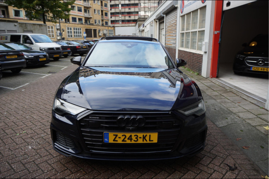 Audi A6 Avant 55 TFSI e quattro Pro Line S Competition Aut7 Black Optic Pano | 360 | Trekhaak | B&O | Adaptive + Lane | 20inch | HUD | Softclose |