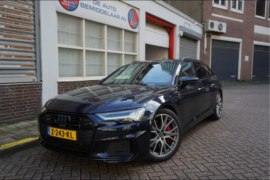 Audi A6 Avant 55 TFSI e quattro Pro Line S Competition Aut7 Black Optic Pano | 360 | Trekhaak | B&O | Adaptive + Lane | 20inch | HUD | Softclose |