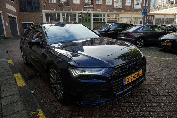 Audi A6 Avant 55 TFSI e quattro Pro Line S Competition Aut7 Black Optic Pano | 360 | Trekhaak | B&O | Adaptive + Lane | 20inch | HUD | Softclose |