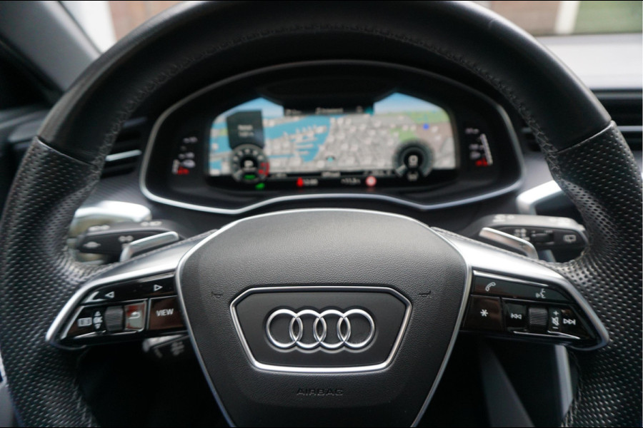 Audi A6 Avant 55 TFSI e quattro Pro Line S Competition Aut7 Black Optic Pano | 360 | Trekhaak | B&O | Adaptive + Lane | 20inch | HUD | Softclose |