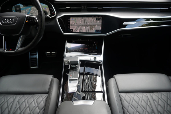 Audi A6 Avant 55 TFSI e quattro Pro Line S Competition Aut7 Black Optic Pano | 360 | Trekhaak | B&O | Adaptive + Lane | 20inch | HUD | Softclose |