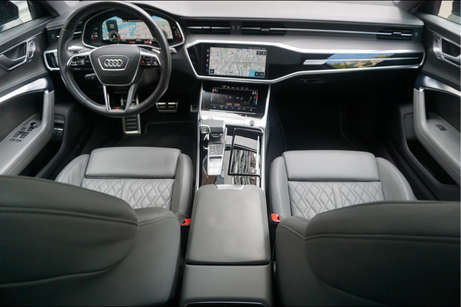 Audi A6 Avant 55 TFSI e quattro Pro Line S Competition Aut7 Black Optic Pano | 360 | Trekhaak | B&O | Adaptive + Lane | 20inch | HUD | Softclose |