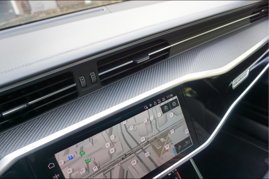 Audi A6 Avant 55 TFSI e quattro Pro Line S Competition Aut7 Black Optic Pano | 360 | Trekhaak | B&O | Adaptive + Lane | 20inch | HUD | Softclose |