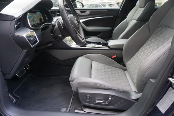 Audi A6 Avant 55 TFSI e quattro Pro Line S Competition Aut7 Black Optic Pano | 360 | Trekhaak | B&O | Adaptive + Lane | 20inch | HUD | Softclose |