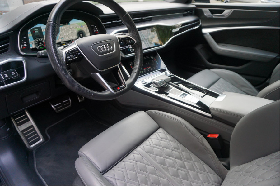 Audi A6 Avant 55 TFSI e quattro Pro Line S Competition Aut7 Black Optic Pano | 360 | Trekhaak | B&O | Adaptive + Lane | 20inch | HUD | Softclose |